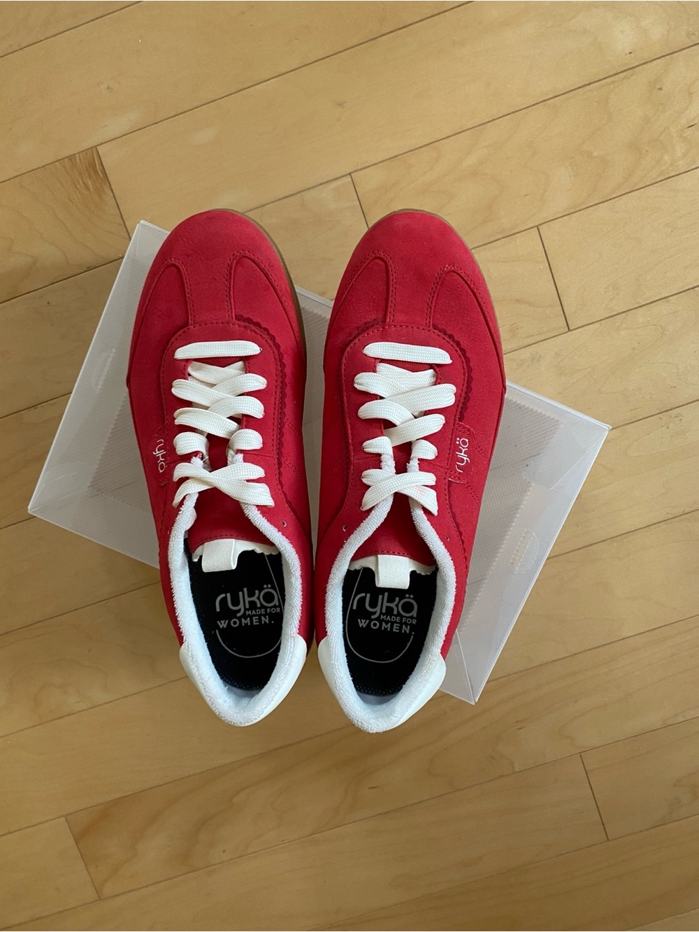 New Ryka Effortless Red Low-Top Women's Sneakers with Gum Outsole - Picture 7 of 10